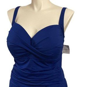 Liz Claiborne Skirted One Piece Swimsuit Size 24W